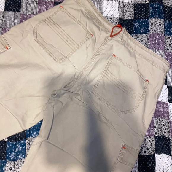 Unionbay Khaki Capris w/ orange strings - Picture 5 of 7